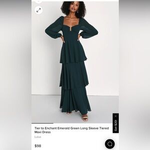 Lulus bridesmaid dress maxi dress. Size large. Perfect condition